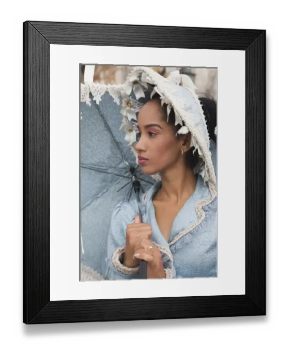 Framed Print : Dominican Republic, La Romana, Altos de Chavon, Dominican female dancer in costume (MR) Framed Print : Dominican Republic, La Romana, Altos de Chavon, Dominican female dancer in costume (MR)
