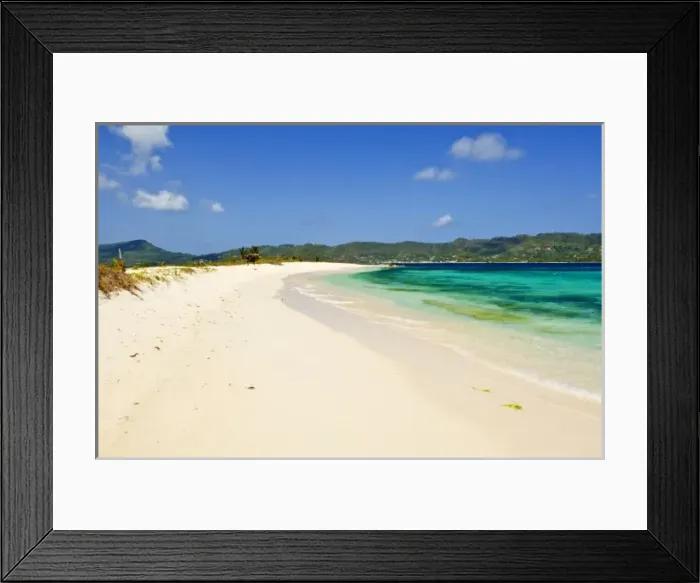 Framed Print : Carriacou, Grenada. Sandy Island