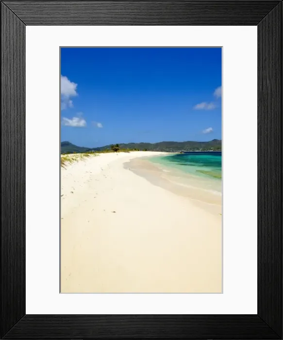 Framed Print : Carriacou, Grenada. Sandy Island