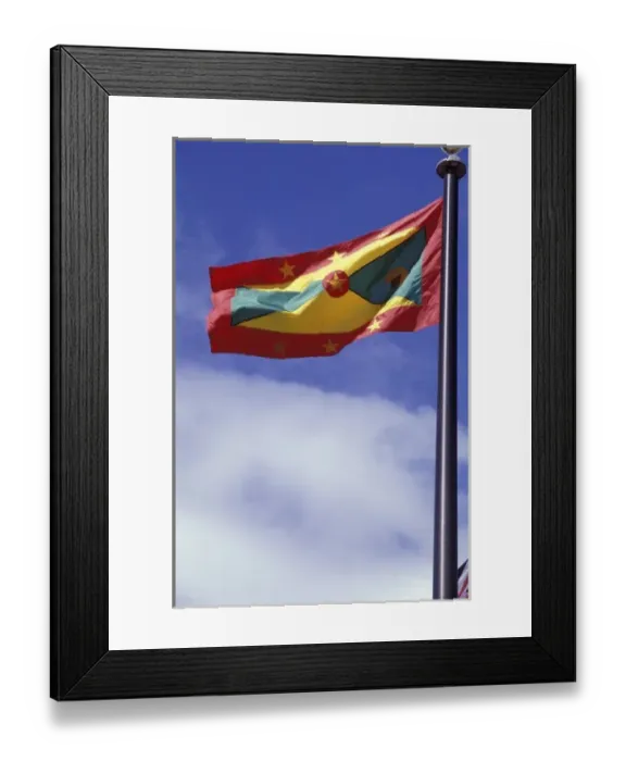 Framed Print : National Flag of Grenada
