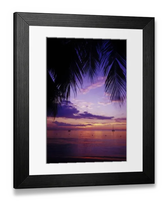 Framed Print : Beaches at Negril, Jamaica
