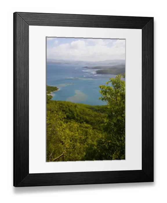 Framed Print : MARTINIQUE. French Antilles. West Indies. View of Baie du Tresor & Atlantic coast Framed Print : MARTINIQUE. French Antilles. West Indies. View of Baie du Tresor & Atlantic coast