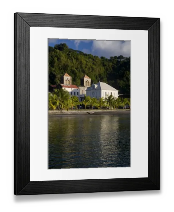 Framed Print : MARTINIQUE, French Antilles, West Indies, St. Pierre, Cathedral & buildings rebuilt Framed Print : MARTINIQUE, French Antilles, West Indies, St. Pierre, Cathedral & buildings rebuilt