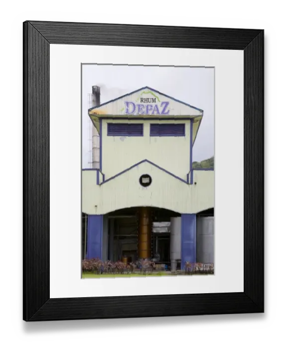 Framed Print : MARTINIQUE. French Antilles. West Indies. St. Pierre. Building housing distillation column Framed Print : MARTINIQUE. French Antilles. West Indies. St. Pierre. Building housing distillation column