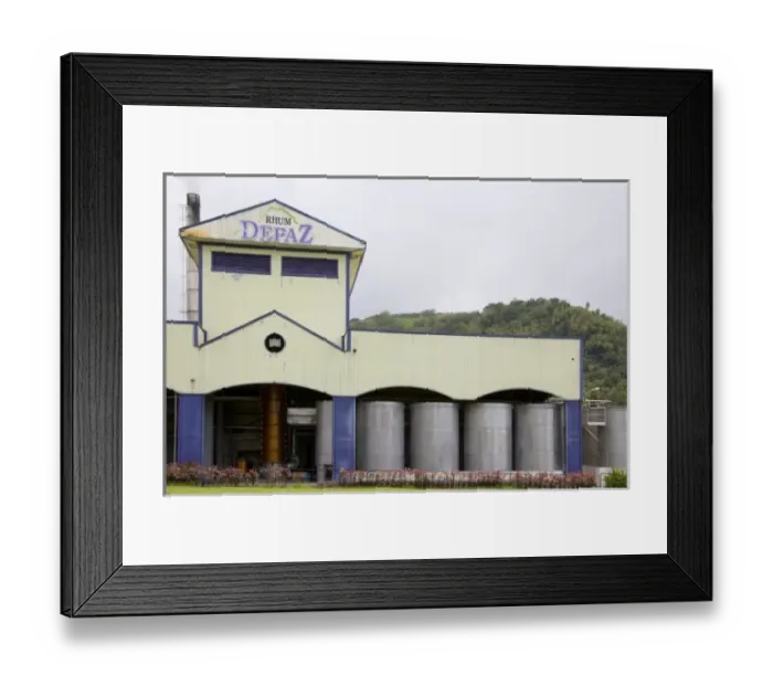 Framed Print : MARTINIQUE. French Antilles. West Indies. St. Pierre. Building housing distillation column Framed Print : MARTINIQUE. French Antilles. West Indies. St. Pierre. Building housing distillation column
