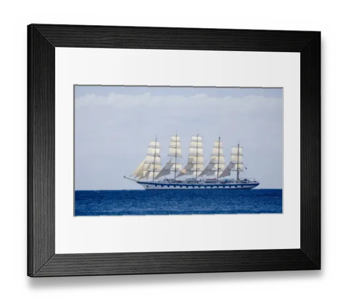 Framed Print : MARTINIQUE. French Antilles. West Indies. Sailing cruise ship of Star Clippers line Framed Print : MARTINIQUE. French Antilles. West Indies. Sailing cruise ship of Star Clippers line