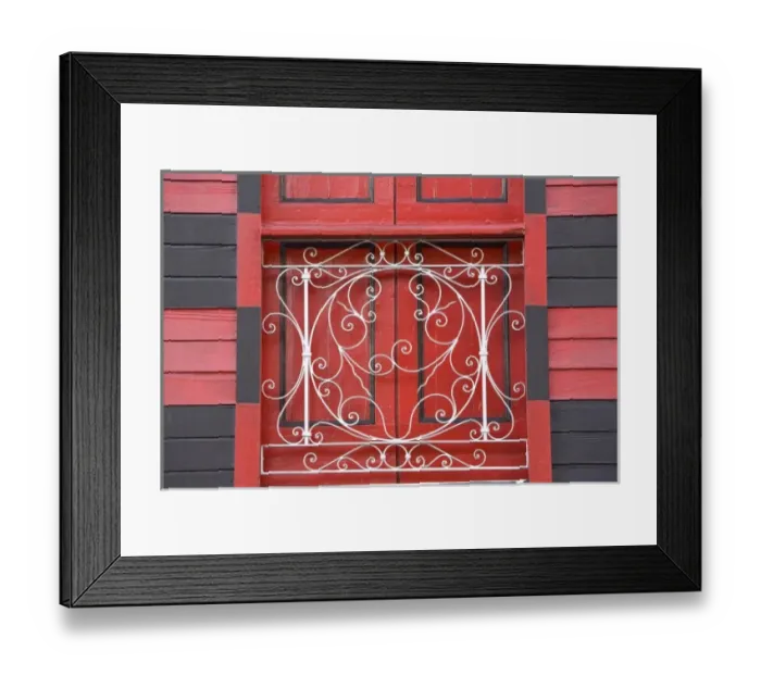 Framed Print : USA, Puerto Rico, Ponce. Detail of Parque de Bombas, a Moorish-style Fire Station (built in 1882) Framed Print : USA, Puerto Rico, Ponce. Detail of Parque de Bombas, a Moorish-style Fire Station (built in 1882)
