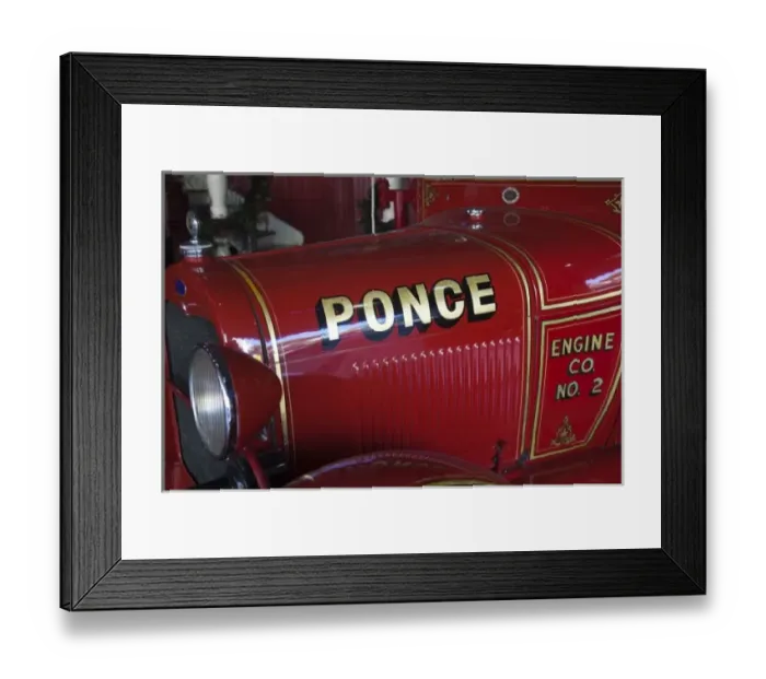 Framed Print : Puerto Rico, South Coast, Ponce, Plaza Las Delicias, Parque de Bombas, firehouse museum Framed Print : Puerto Rico, South Coast, Ponce, Plaza Las Delicias, Parque de Bombas, firehouse museum