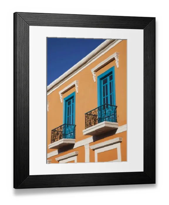 Framed Print : Puerto Rico, South Coast, Ponce, Plaza Las Delicias, colonial-era building detail Framed Print : Puerto Rico, South Coast, Ponce, Plaza Las Delicias, colonial-era building detail