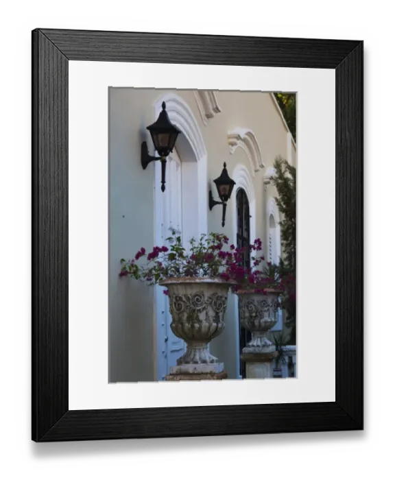 Framed Print : Puerto Rico, West Coast, San German, building detail Framed Print : Puerto Rico, West Coast, San German, building detail