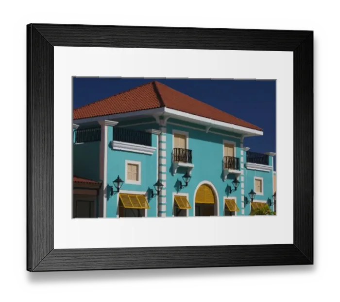 Framed Print : Puerto Rico, North Coast, Barceloneta, Prime Outlet Shopping Mall, building detail Framed Print : Puerto Rico, North Coast, Barceloneta, Prime Outlet Shopping Mall, building detail