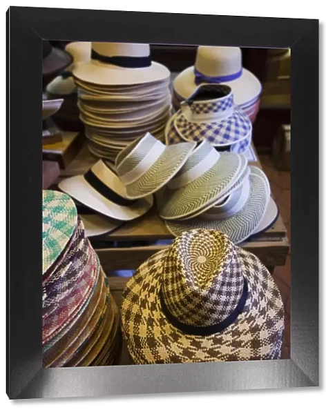 Puerto Rico, San Juan, Old San Juan, straw hats