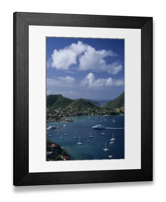 Framed Print : French West Indies, Isle des Saintes, Terre-de-haut, near Guadeloupe, Bourg harbor Framed Print : French West Indies, Isle des Saintes, Terre-de-haut, near Guadeloupe, Bourg harbor