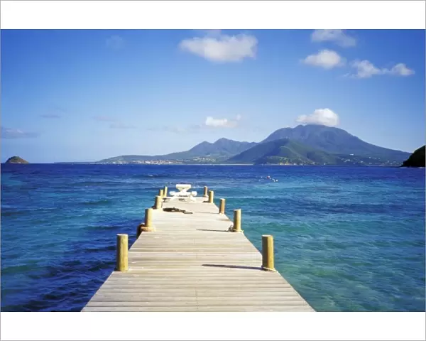 Caribbean, St. Kitts. Turtle Bay view