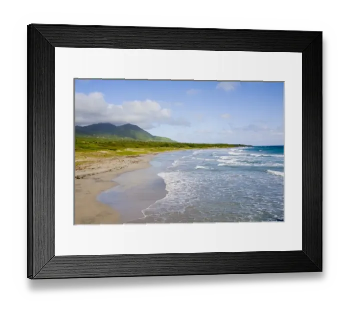 Framed Print : Windward Beach, Nevis Framed Print : Windward Beach, Nevis