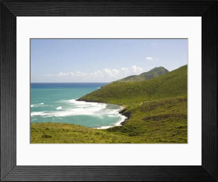 Framed Print : Canoe Bay, southeast peninsula, St Kitts, Caribbean Framed Print : Canoe Bay, southeast peninsula, St Kitts, Caribbean