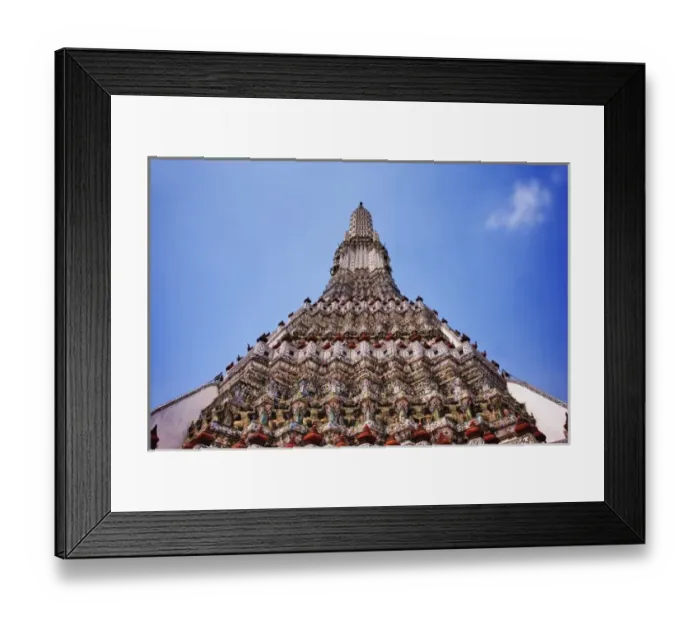Framed Print : Central prang or tower of Wat Arun, is the mythical Mount Meru, Bangkok, Thailand Framed Print : Central prang or tower of Wat Arun, is the mythical Mount Meru, Bangkok, Thailand