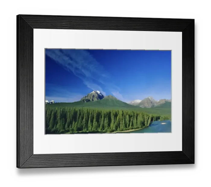 Framed Print : The Bow River in Banff National Park in Alberta, Canada Framed Print : The Bow River in Banff National Park in Alberta, Canada