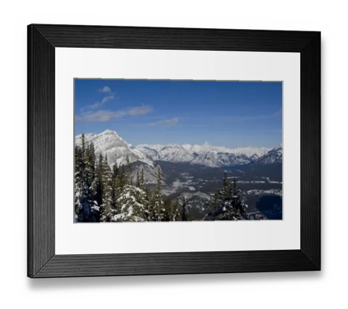 Framed Print : Canada, Alberta, Banff. Views of the Bow Valley from the summit of Sulphur Mountain Framed Print : Canada, Alberta, Banff. Views of the Bow Valley from the summit of Sulphur Mountain