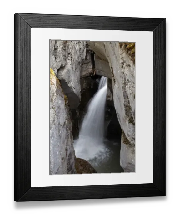 Framed Print : Waterfall, Maligne Canyon, Jasper National Park, Alberta, Canada Framed Print : Waterfall, Maligne Canyon, Jasper National Park, Alberta, Canada