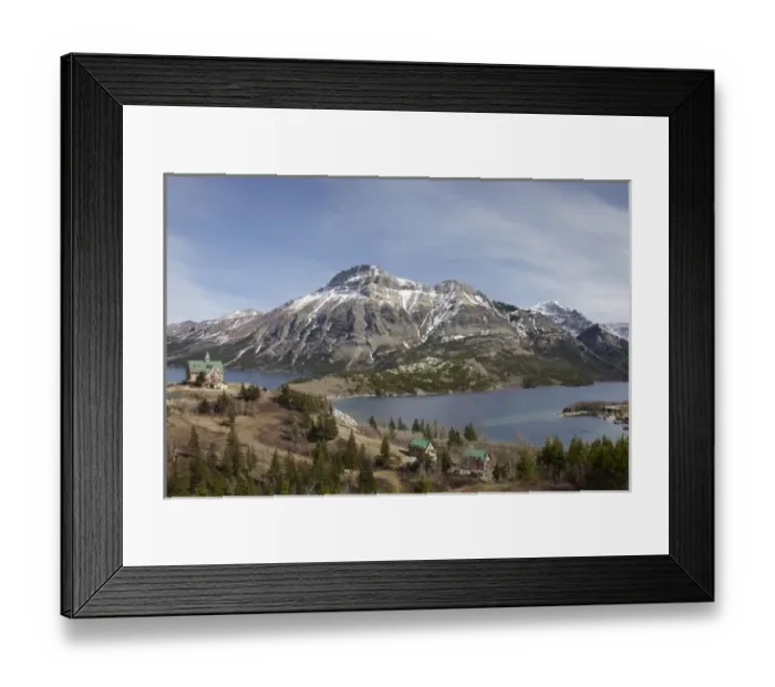 Framed Print : Waterton Lake, Vimy Peak, and The Prince of Wales Hotel, Waterton Lakes National Park Framed Print : Waterton Lake, Vimy Peak, and The Prince of Wales Hotel, Waterton Lakes National Park