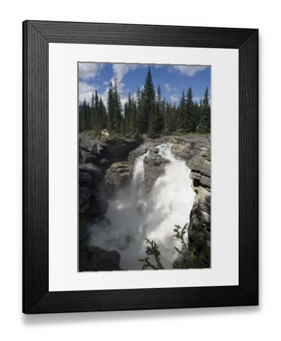 Framed Print : Athabasca Falls, Jasper National Park Alberta, Canada
