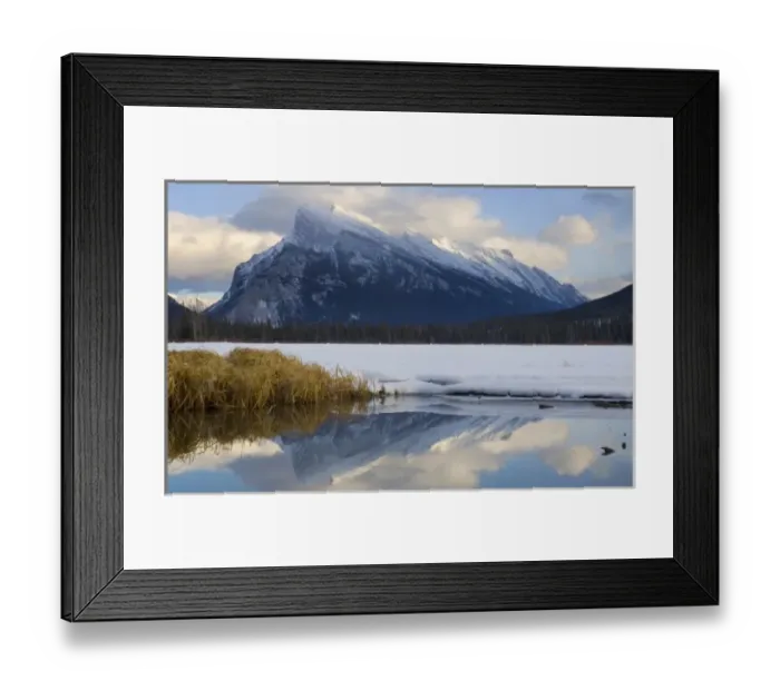 Framed Print : Mount Rundle and Vermillion Lake, Banff National Park, Alberta, Rocky Mountains Framed Print : Mount Rundle and Vermillion Lake, Banff National Park, Alberta, Rocky Mountains