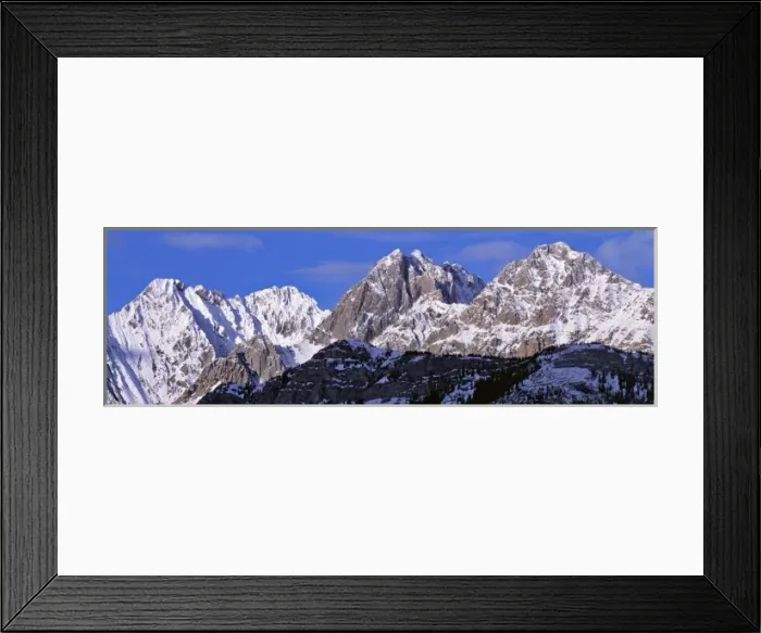 Framed Print : Canada, Alberta, Peter Lougheed PP. The jagged, snow-dappled Canadian Rockies contrast Framed Print : Canada, Alberta, Peter Lougheed PP. The jagged, snow-dappled Canadian Rockies contrast