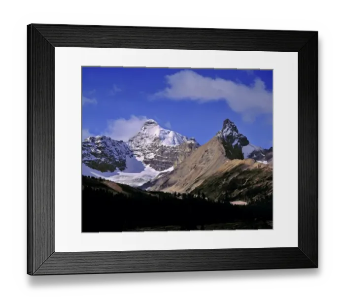 Framed Print : Canada, Alberta, Mt. Saskatchewan. Mt. Saskatchewan is on the Continental Divide in Banff NP Framed Print : Canada, Alberta, Mt. Saskatchewan. Mt. Saskatchewan is on the Continental Divide in Banff NP