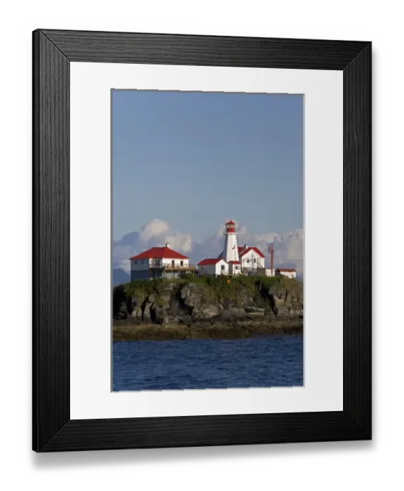 Framed Print : Canada, British Columbia. View of Green Island Lighthouse Framed Print : Canada, British Columbia. View of Green Island Lighthouse
