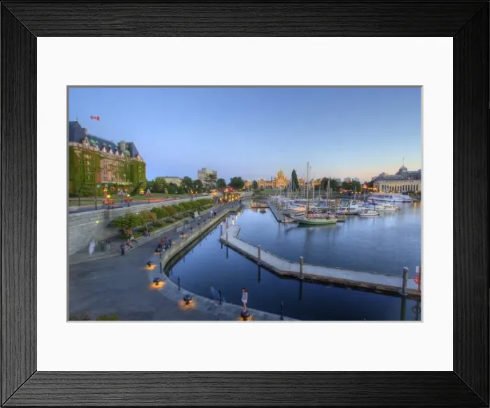 Framed Print : The inner harbour at Victoria British Columbia