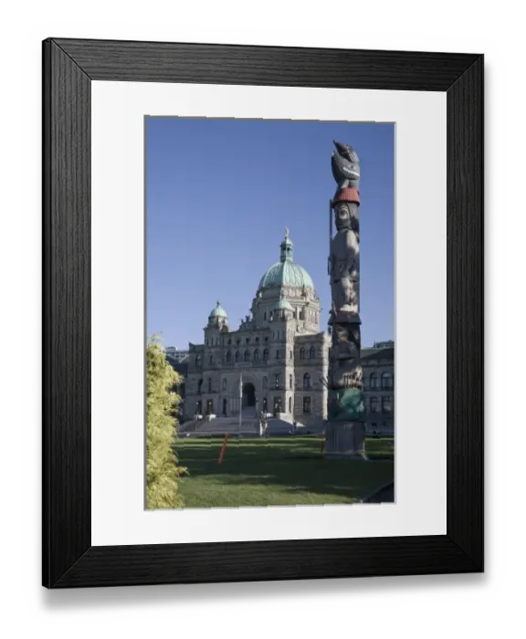 Framed Print : North America, Canada, British Columbia, Victoria. Capitol building in Victoria, BC