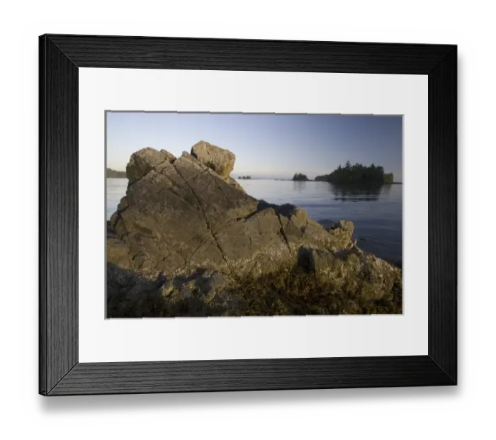 Framed Print : Keith Island Golden Hour, Broken Island Group, Pacific Rim National Park Preserve