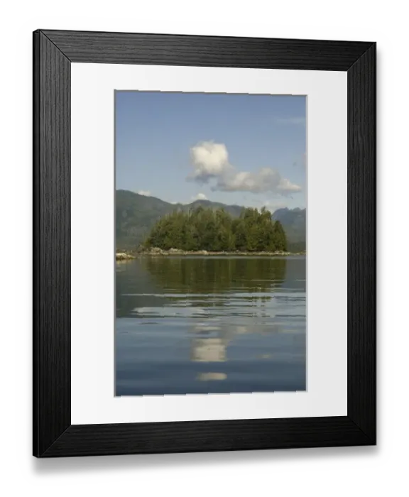 Framed Print : Serenity on Keith Island, Broken Island Group, Pacific Rim National Park Preserve