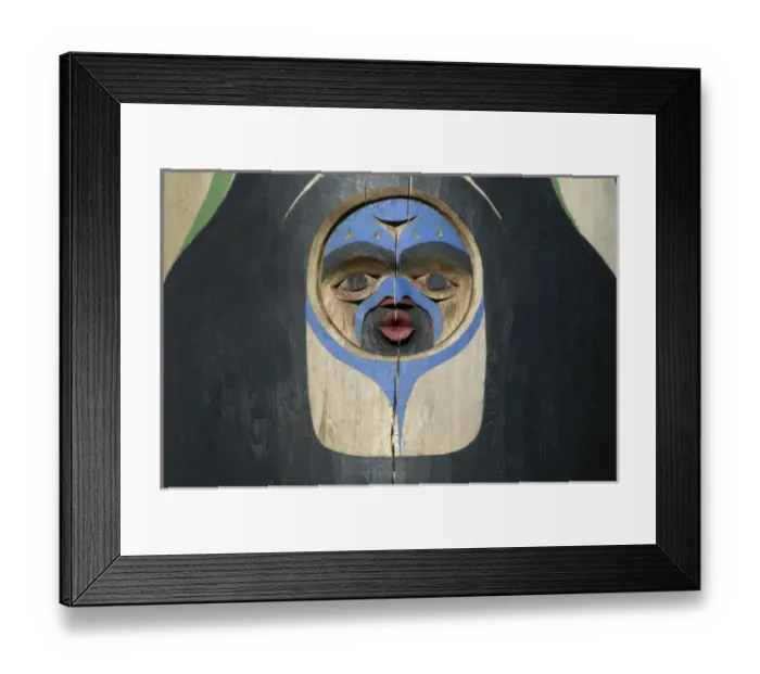 Framed Print : Thunderbird Project Featuring Tseshaht Totem Poles, Port Alberni, British Columbia