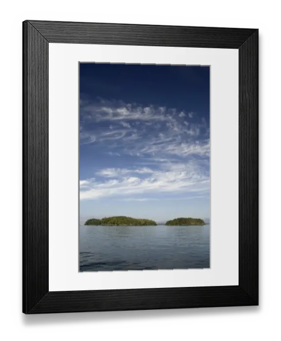 Framed Print : Islands, Queen Charlotte Strait, British Columbia, Canada, August 2006 Framed Print : Islands, Queen Charlotte Strait, British Columbia, Canada, August 2006