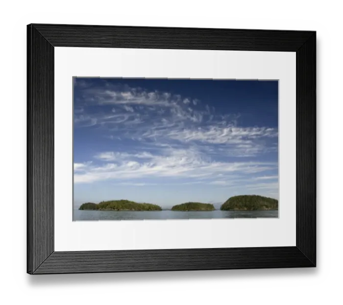 Framed Print : Islands, Queen Charlotte Strait, British Columbia, Canada, August 2006 Framed Print : Islands, Queen Charlotte Strait, British Columbia, Canada, August 2006