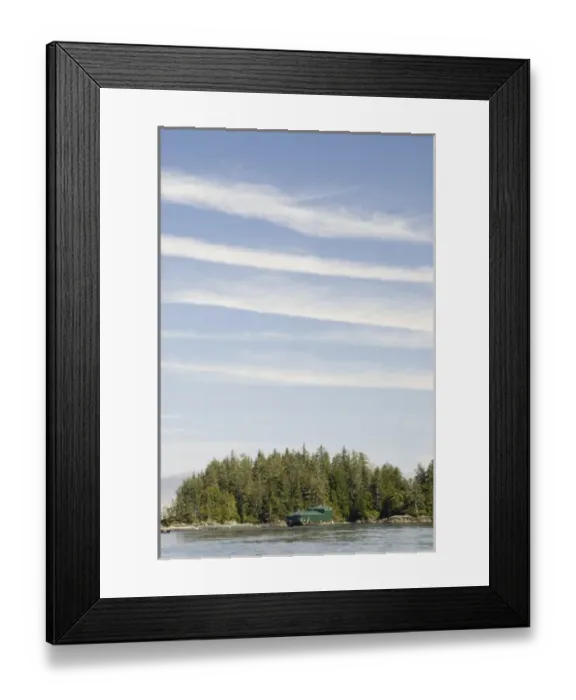 Framed Print : Fish Farm off Islet, Queen Charlotte Strait, British Columbia, Canada, August 2006 Framed Print : Fish Farm off Islet, Queen Charlotte Strait, British Columbia, Canada, August 2006