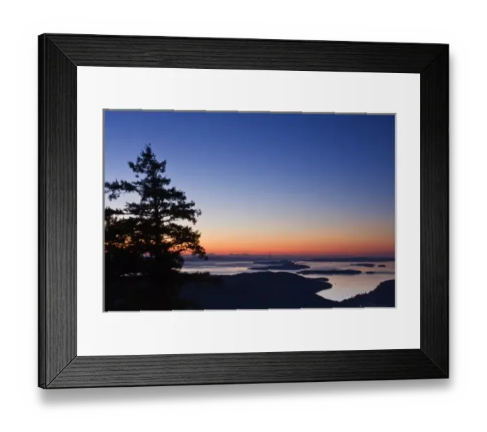 Framed Print : Canada, BC, Salt Spring Island, Canadian Gulf Islands at Dawn from Mt. Maxwell Framed Print : Canada, BC, Salt Spring Island, Canadian Gulf Islands at Dawn from Mt. Maxwell