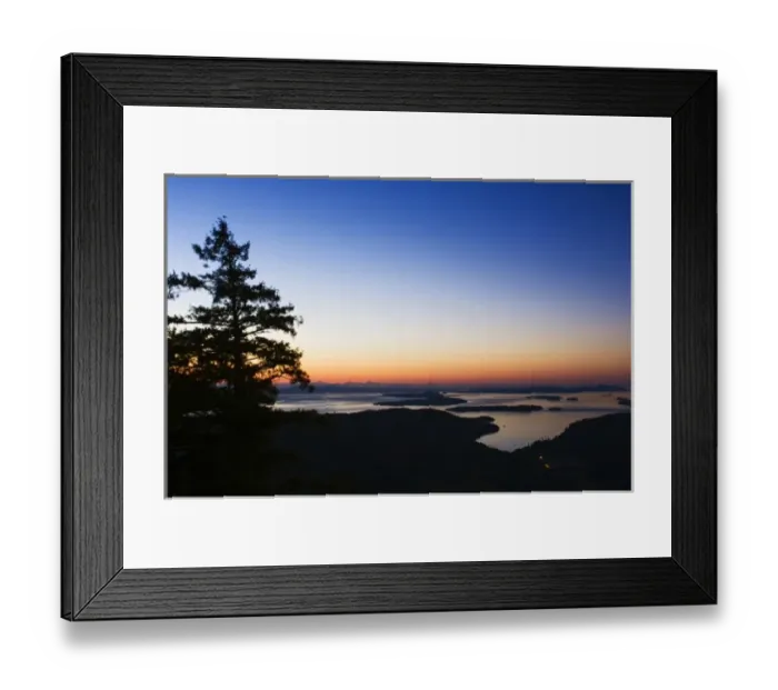 Framed Print : Canada, BC, Salt Spring Island, Canadian Gulf Islands at Dawn from Mt. Maxwell Framed Print : Canada, BC, Salt Spring Island, Canadian Gulf Islands at Dawn from Mt. Maxwell