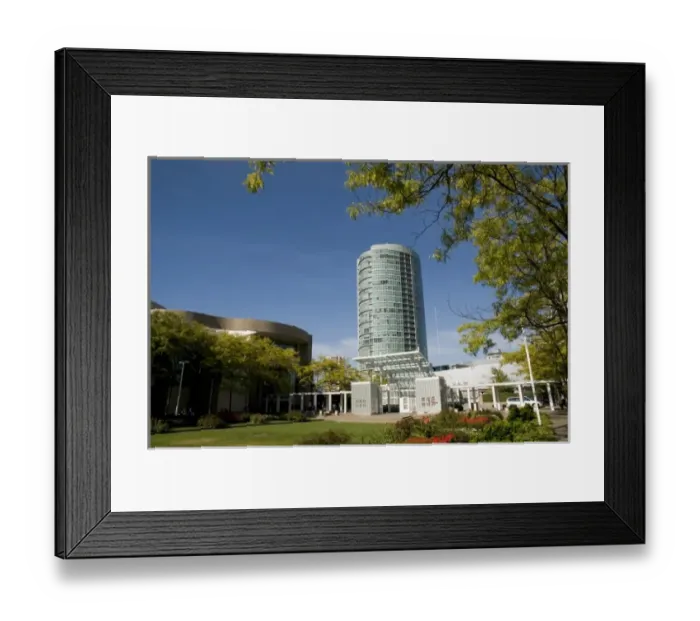 Framed Print : Burnaby, suburb of Vancouver, BC, Canada