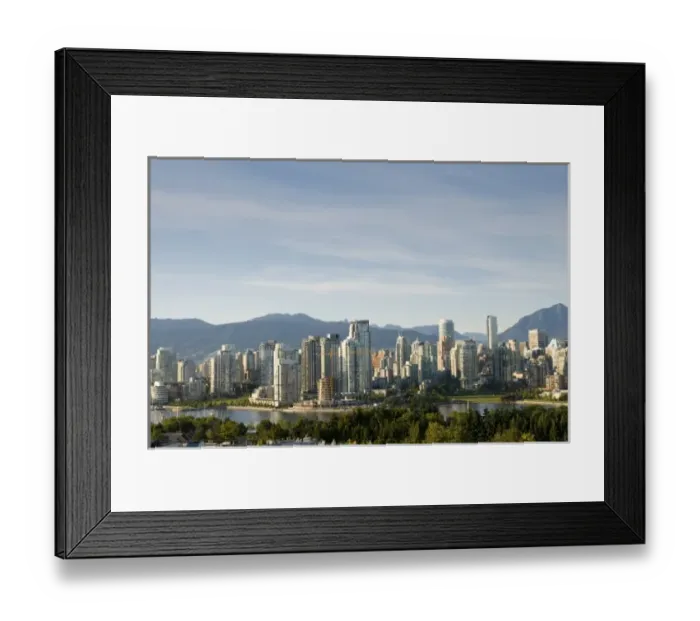 Framed Print : Skyline of Vancouver, BC, Canada Framed Print : Skyline of Vancouver, BC, Canada