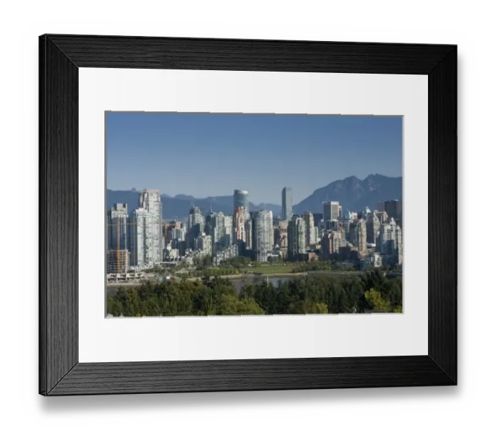 Framed Print : Skyline of Vancouver, BC, Canada Framed Print : Skyline of Vancouver, BC, Canada
