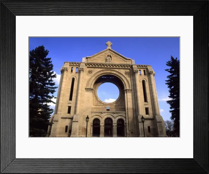 Framed Print : Cathedral of St. Boniface located in the French section of Winnipeg Canada