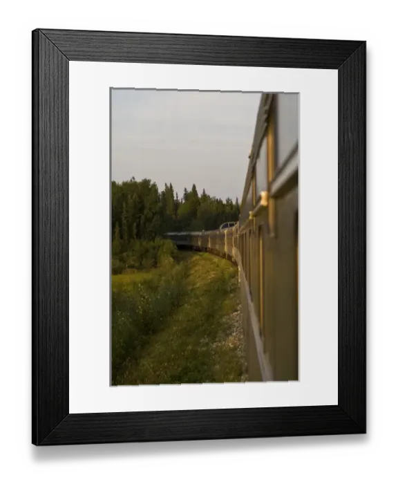 Framed Print : Churchill, Manitoba. Train to Churchill from Winnipeg