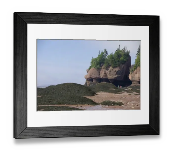 Framed Print : Canada, New Brunswick, Hopewell Cape, Bay of Fundy. Hopewell Rocks at low tide (aka Framed Print : Canada, New Brunswick, Hopewell Cape, Bay of Fundy. Hopewell Rocks at low tide (aka
