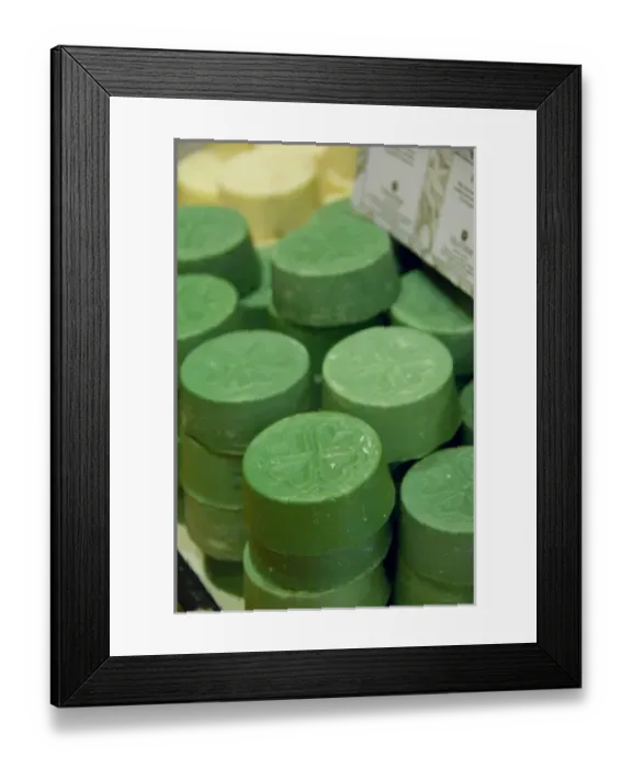 Framed Print : Canada, New Brunswick, Ste-Anne-de-Kent. Economusee Olivier Soapery. Traditional soap maker Framed Print : Canada, New Brunswick, Ste-Anne-de-Kent. Economusee Olivier Soapery. Traditional soap maker