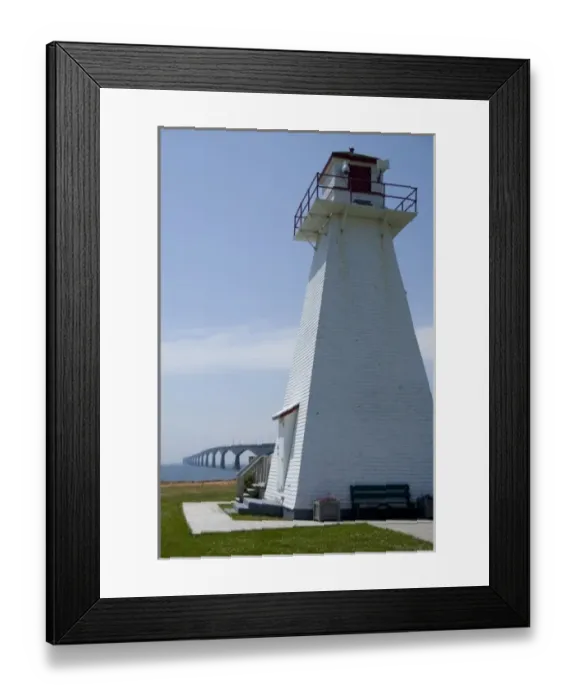 Framed Print : Canada, Prince Edward Island. Confederation Bridge over Northumberland Strait Framed Print : Canada, Prince Edward Island. Confederation Bridge over Northumberland Strait