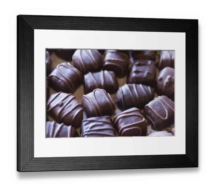 Framed Print : New Brunswick, Canada. Chocolates at the Ganong Chocolate factory Framed Print : New Brunswick, Canada. Chocolates at the Ganong Chocolate factory