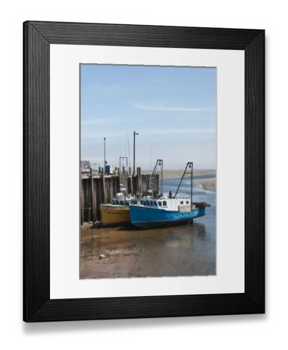 Framed Print : New Brunswick, Canada. The harbor in Alma